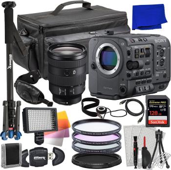 Sony FX6 Digital Cinema Camera Kit with 24-105mm Lens + SanDisk 128GB 